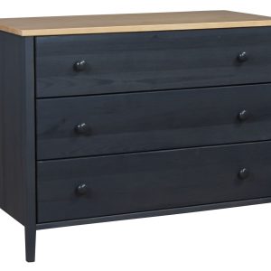 Komoda drewniana I COLORADO, kolor dębowy + antracyt 312956 Komoda drewniana I COLORADO, kolor dębowy + antracyt 312956