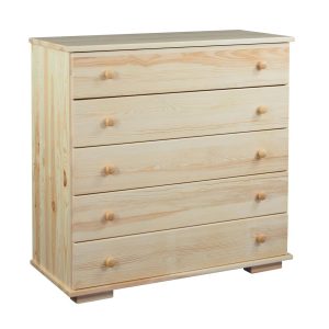 Komoda drewniana IV MODERN, kolor sosnowy 117553 Komoda drewniana IV MODERN, kolor sosnowy 117553