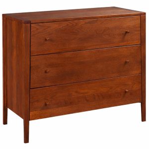 Komoda drewniana Lugano 3 szuflady, kolor kasztan 937663 Komoda drewniana Lugano 3 szuflady, kolor kasztan 937663