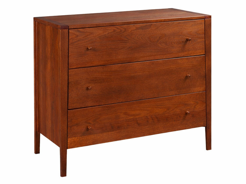 Komoda drewniana Lugano 3 szuflady, kolor kasztan 937663