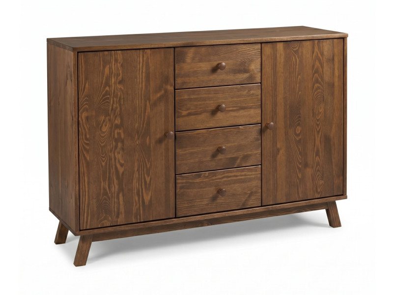 Komoda drewniana Oregon wood III, kolor brązowy 656141