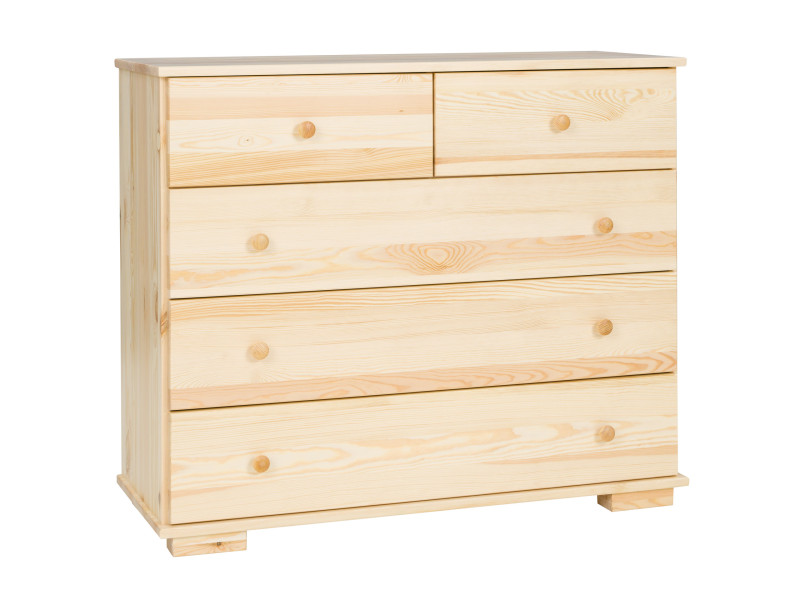 Komoda drewniana VII MODERN, kolor sosnowy 117554
