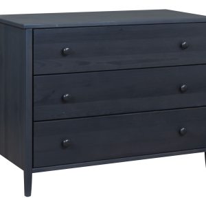Komoda drewniana z 3 szufladami I COLORADO, kolor antracyt 312955 Komoda drewniana z 3 szufladami I COLORADO, kolor antracyt 312955