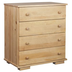 Komoda drewniana z 4 szufladami III MODERN, kolor dębowy 101629 Komoda drewniana z 4 szufladami III MODERN, kolor dębowy 101629