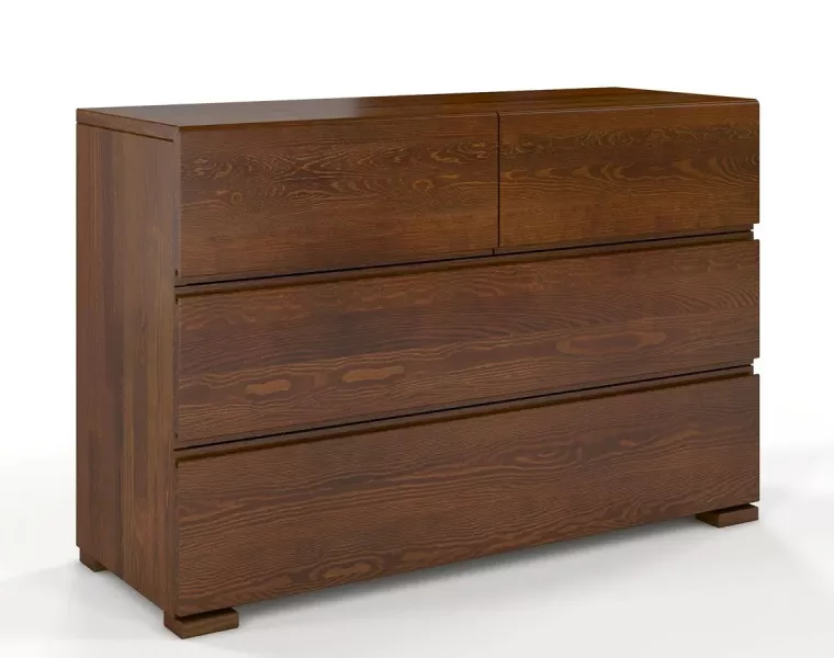 Komoda drewniana z szufladami Verlos 3S - Orzech 708235