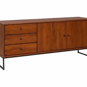 Komoda drewno i metal II MEGAN LOFT, kolor kasztan 359374 Komoda drewno i metal II MEGAN LOFT, kolor kasztan 359374