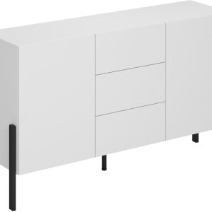 Komoda dwudrzwiowa 154 cm do salonu JUKON biała 754427 Komoda dwudrzwiowa 154 cm do salonu JUKON biała 754427