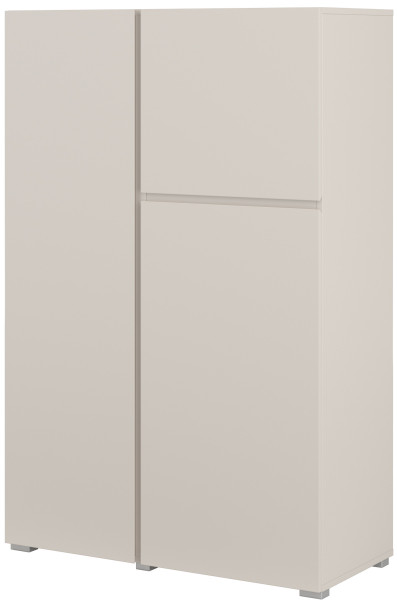 Komoda dwudrzwiowa 92 cm do salonu z półkami ASYMETRIC kaszmir 1069512