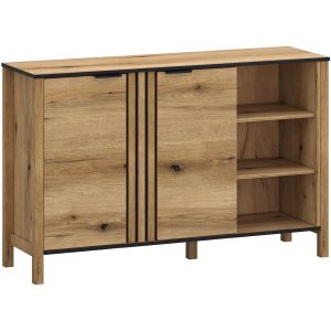 Komoda Dwudrzwiowa do Salonu VERVE 138 cm Dąb Evok Loft 319017 Komoda Dwudrzwiowa do Salonu VERVE 138 cm Dąb Evok Loft 319017