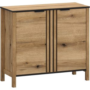 Komoda Dwudrzwiowa Drewniana do Salonu VERVE 98 cm Dąb Evok 319015 Komoda Dwudrzwiowa Drewniana do Salonu VERVE 98 cm Dąb Evok 319015