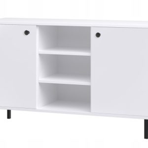 Komoda dwudrzwiowa, szafka z półkami Venus biała 277735 Komoda dwudrzwiowa, szafka z półkami Venus biała 277735