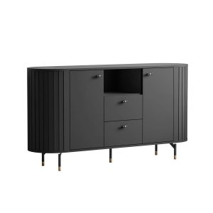 Komoda ELODIE 150 cm 2D2S, czarny 858823