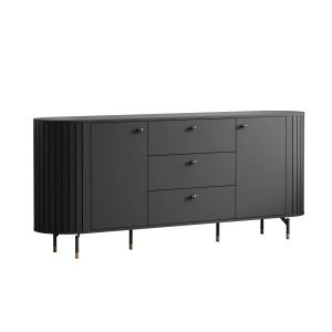 Komoda ELODIE 190 cm 2D3S, czarny 858865