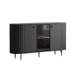 Komoda ELODIE 3D z oświetleniem LED, czarny 859098 Komoda ELODIE 3D z oświetleniem LED, czarny 859098