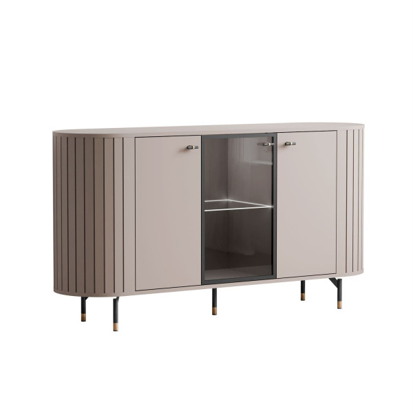 Komoda ELODIE 3D z oświetleniem LED, kaszmir 859106