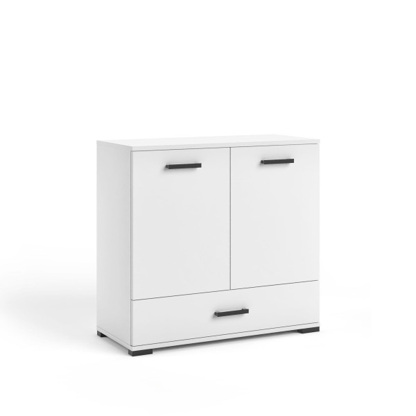 Komoda FELIX 1 biała 90 cm nowoczesna z szufladą i drzwiami 902692