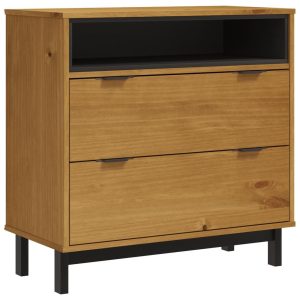 Komoda FLAM, 80x40x80 cm, lite drewno sosnowe 374829