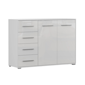 Komoda Frida 01 2D4S Biały/Biały Połysk 823918 Komoda Frida 01 2D4S Biały/Biały Połysk 823918