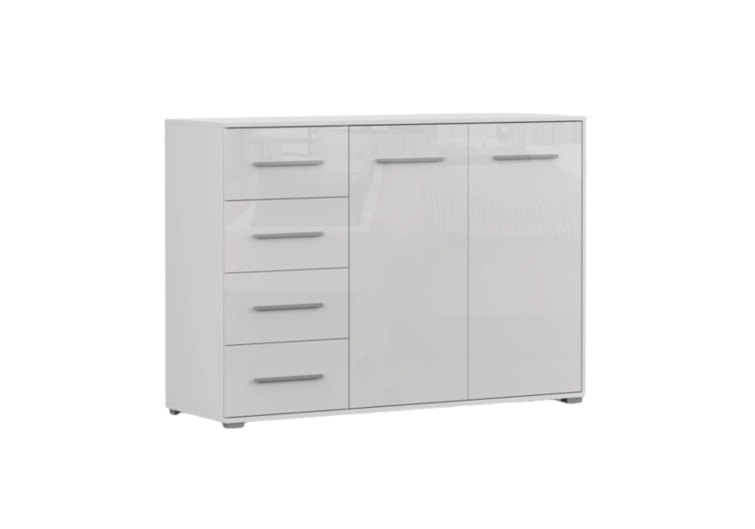 Komoda Frida 01 2D4S Biały/Biały Połysk 823918