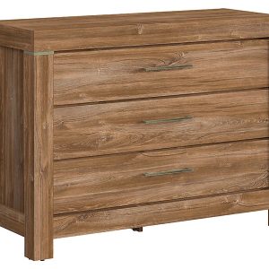 Komoda Gent 115 cm z 3 szufladami dąb stirling 12891 Komoda Gent 115 cm z 3 szufladami dąb stirling 12891