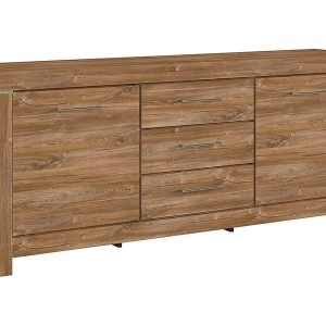 Komoda Gent 200 cm z 2 drzwiami i 3 szufladami dąb stirling 10116 Komoda Gent 200 cm z 2 drzwiami i 3 szufladami dąb stirling 10116
