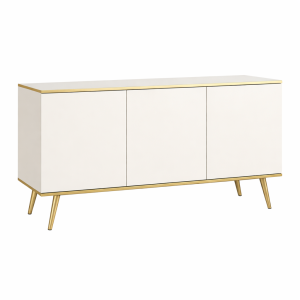 Komoda GOLD biała + złote dodatki 1017553