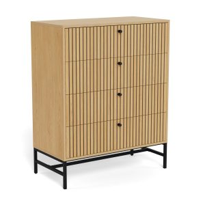 Komoda Harper Lamel 100×80 cm z 4 szufladami 962454 Komoda Harper Lamel 100×80 cm z 4 szufladami 962454