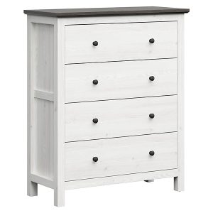 Komoda Hesen 101 cm z 4 szufladami modrzew sibiu jasny/sosna larico 39878 Komoda Hesen 101 cm z 4 szufladami modrzew sibiu jasny/sosna larico 39878