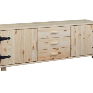 Komoda I drewniana NATURAL WOOD, kolor sosnowy 177242 Komoda I drewniana NATURAL WOOD, kolor sosnowy 177242