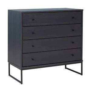 Komoda I drewno i metal MEGAN LOFT, kolor antracyt 115530 Komoda I drewno i metal MEGAN LOFT, kolor antracyt 115530