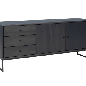Komoda II drewno i metal MEGAN LOFT, kolor antracyt 115529 Komoda II drewno i metal MEGAN LOFT, kolor antracyt 115529