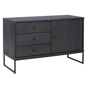 Komoda III drewno i metal MEGAN LOFT, kolor antracyt 115526 Komoda III drewno i metal MEGAN LOFT, kolor antracyt 115526