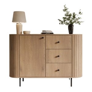 Komoda japandi dąb cremona z szufladami ZANTO 977094 Komoda japandi dąb cremona z szufladami ZANTO 977094