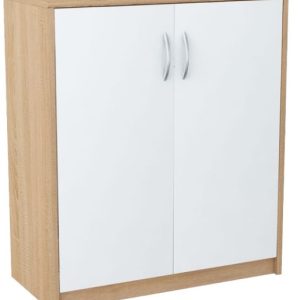 Komoda K017 Dąb Sonoma-Biały 74x35x85 cm Bestseller 570181 Komoda K017 Dąb Sonoma-Biały 74x35x85 cm Bestseller 570181