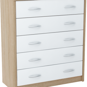 Komoda K018 Dąb Sonoma-Biały 85x74x35 cm Bestseller 570157 Komoda K018 Dąb Sonoma-Biały 85x74x35 cm Bestseller 570157