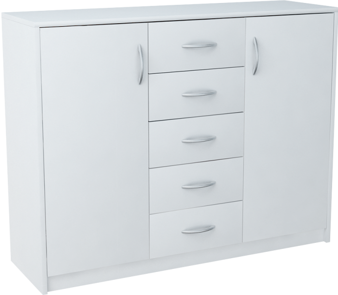 Komoda K019 Biały 85x110x35 cm Bestseller 570165