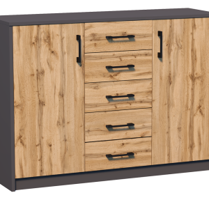 Komoda K019 Grafit-Wotan 85x110x35 cm Bestseller 570164 Komoda K019 Grafit-Wotan 85x110x35 cm Bestseller 570164