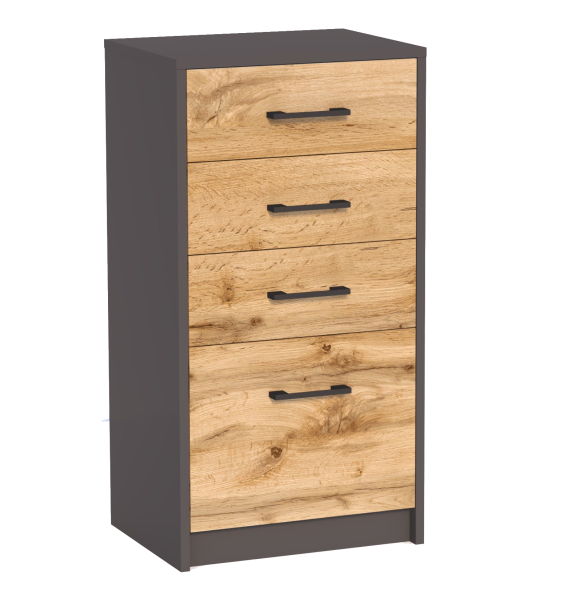 Komoda K026 Grafit-Wotan 85x45x35 cm Bestseller 570176