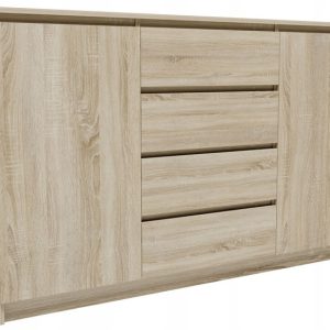 Komoda K1402D4SZSON sonoma wysoka szafka szuflady regał ubrania zabawki 728874 Komoda K1402D4SZSON sonoma wysoka szafka szuflady regał ubrania zabawki 728874