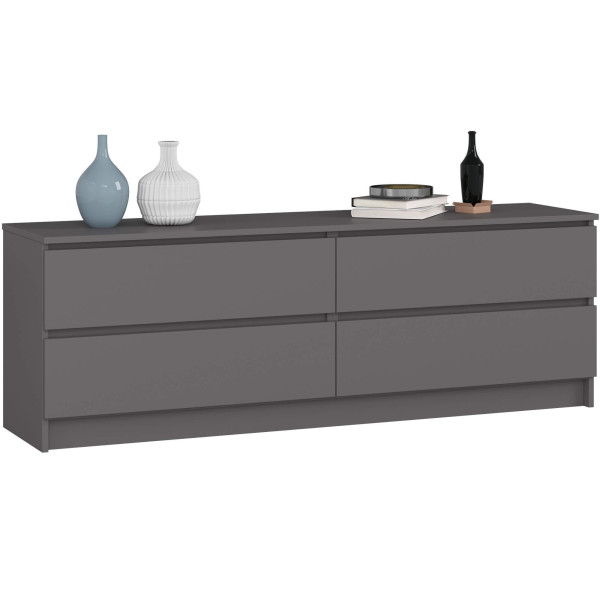 Komoda k160 4sz clp pk grafit szary 709736