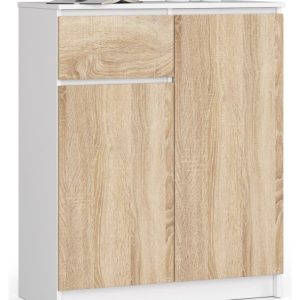 Komoda K80 2D 1Sz Clp Pk Biały / Dąb Sonoma 710433 Komoda K80 2D 1Sz Clp Pk Biały / Dąb Sonoma 710433