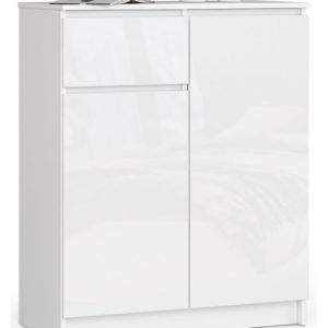 Komoda K80 2D 1Sz Clp Pk Biały Połysk 710427 Komoda K80 2D 1Sz Clp Pk Biały Połysk 710427