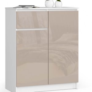 Komoda K80 2D 1Sz Clp Pk Cappuccino Połysk 710429 Komoda K80 2D 1Sz Clp Pk Cappuccino Połysk 710429
