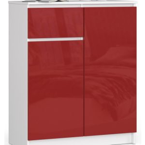 Komoda K80 2D 1Sz Clp Pk Czerwony Połysk 710441 Komoda K80 2D 1Sz Clp Pk Czerwony Połysk 710441