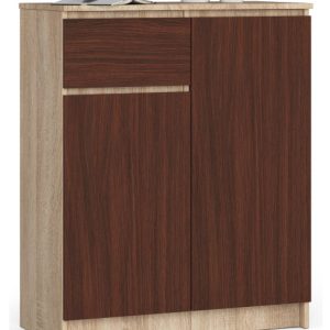Komoda K80 2D 1Sz Clp Pk Dąb Sonoma / Wenge 710442 Komoda K80 2D 1Sz Clp Pk Dąb Sonoma / Wenge 710442