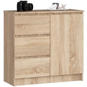 Komoda K80 Jerry 1D 3Sz Pk Dąb Sonoma 710334 Komoda K80 Jerry 1D 3Sz Pk Dąb Sonoma 710334