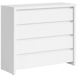 Komoda Kaspian 105 cm z 4 szufladami biała 31009 Komoda Kaspian 105 cm z 4 szufladami biała 31009