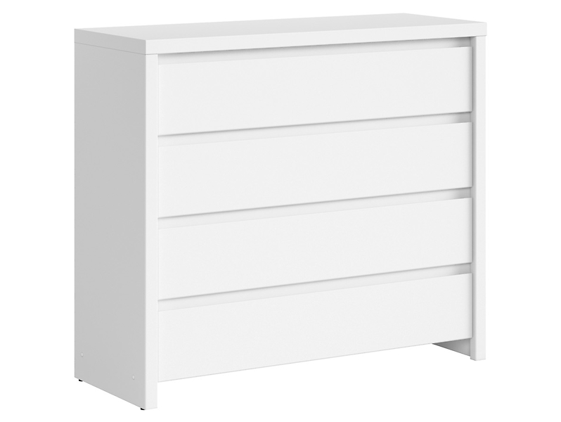 Komoda Kaspian 105 cm z 4 szufladami biała 31009