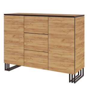 Komoda Klara 120 Dąb Złoty/C 120X45X87 Cm 940182 Komoda Klara 120 Dąb Złoty/C 120X45X87 Cm 940182