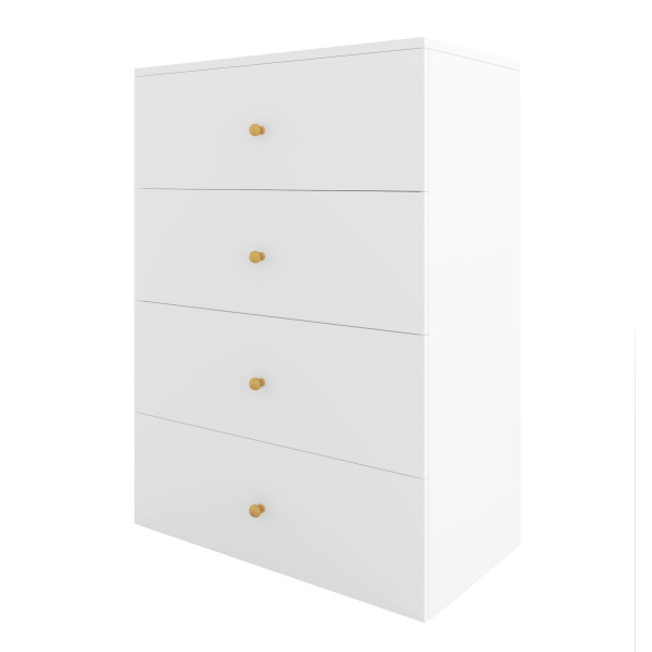 Komoda Klara 60 4S Biała/Z 60X43X90 Cm 940951
